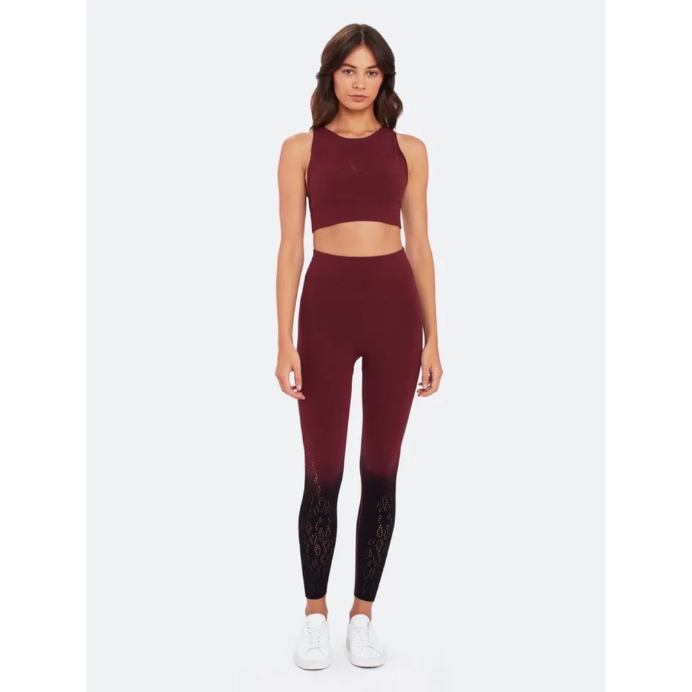 Varley S Ombre Perforated High Rise Waist Dover 7/8 Legging Tight Athletic Yoga - Picture 12 of 14